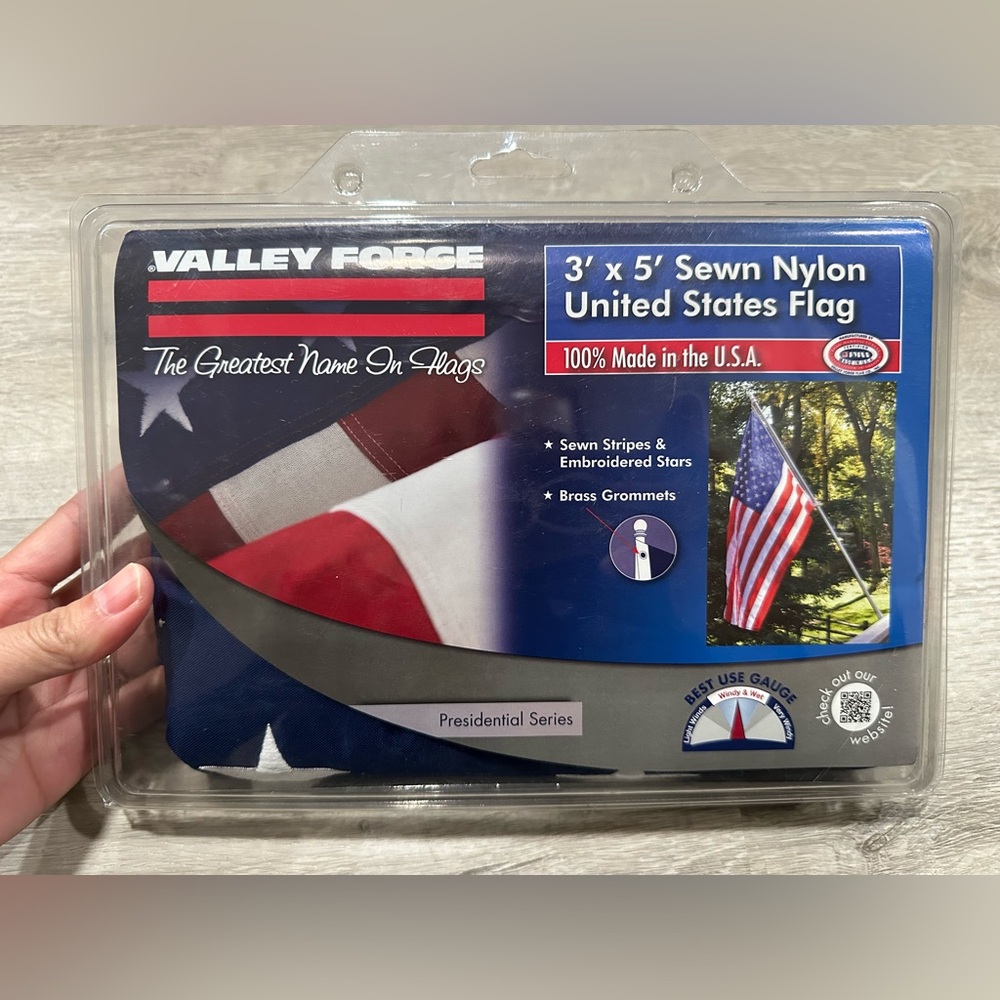 CH88 NEW Valley Forge United States Flag American 3' x 5' Nylon Brass Grommets